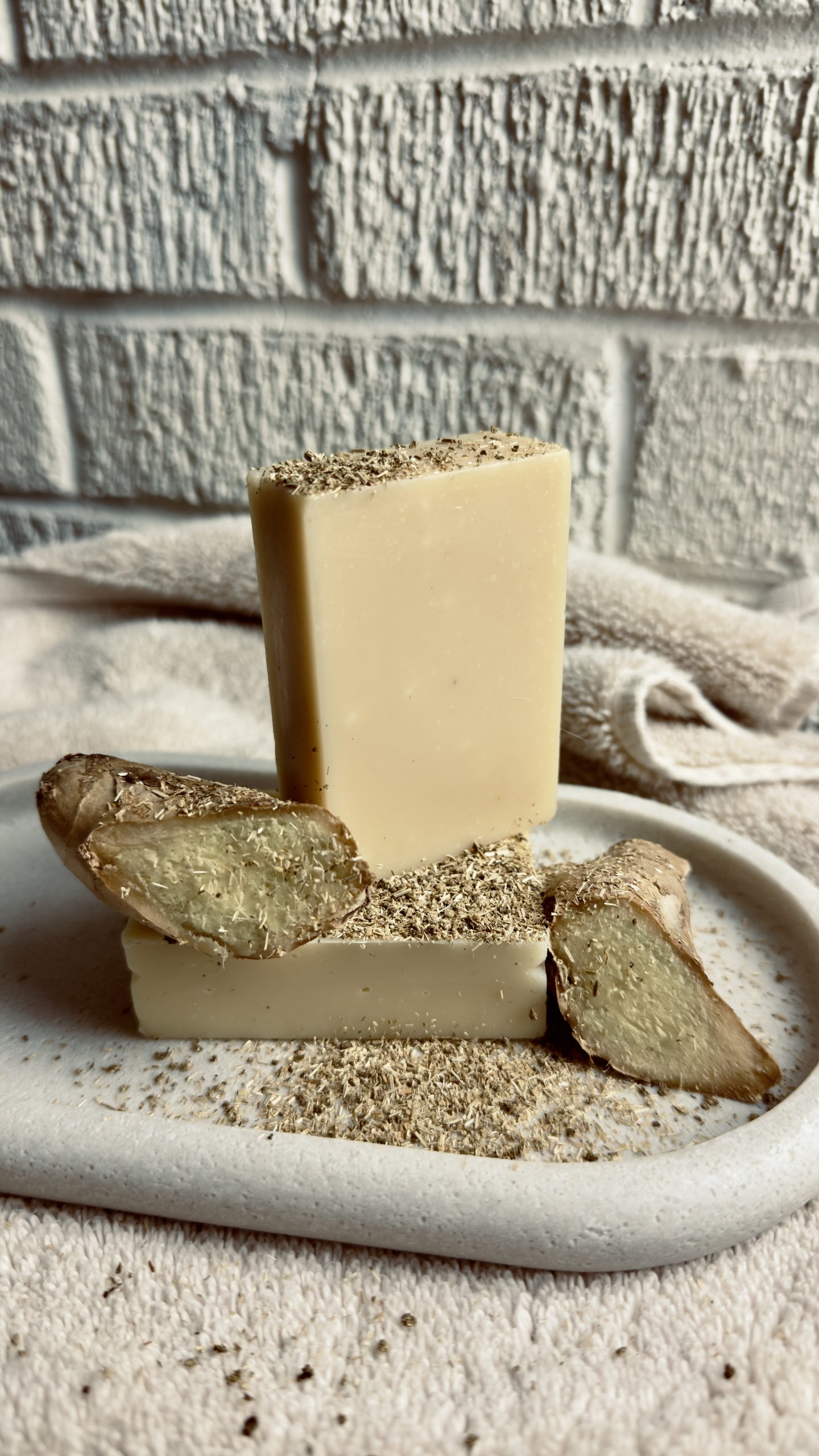 Chamomile and ginger goat milk soap